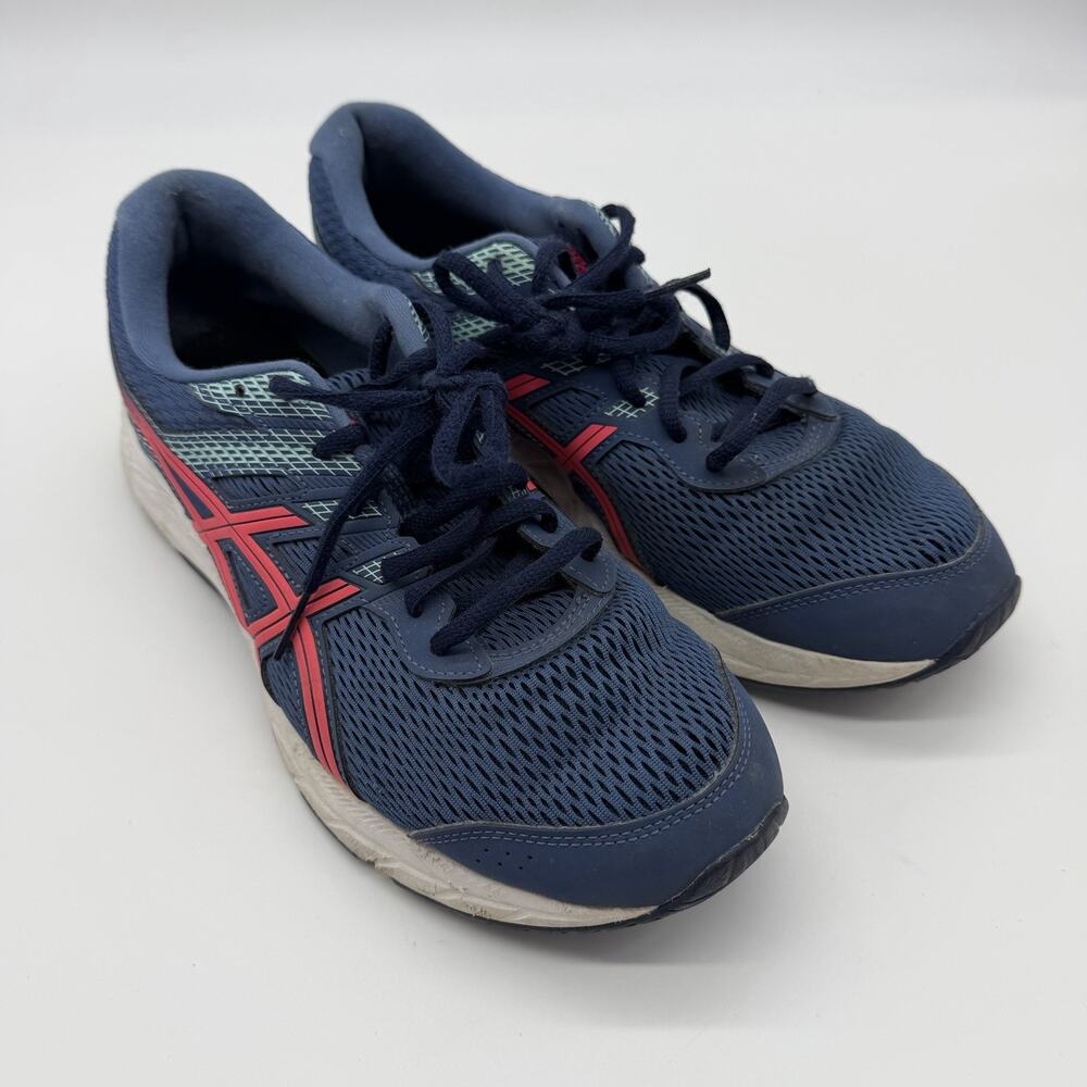 ASICS Gel Contend 6 Women’s 11 Wide Blue Pink Running Shoes 1012A571 Sneakers